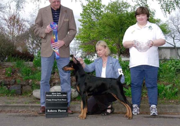 Cody winning an all breed match at 5 months!